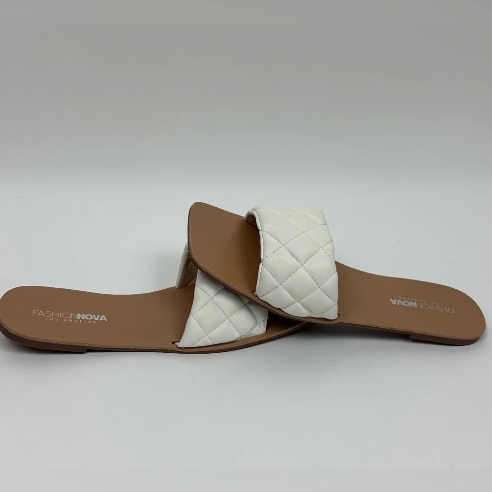 Fashion Nova Women's Unapologetic Flat Sandal